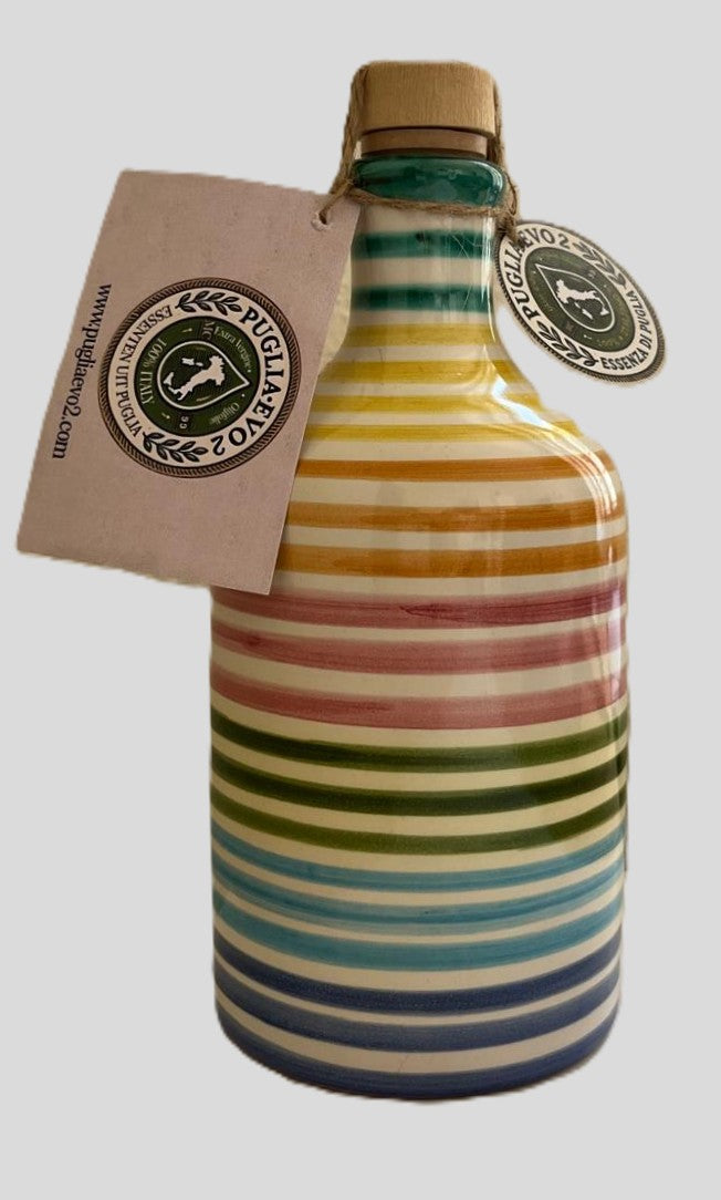 Handgemaakte keramische fles